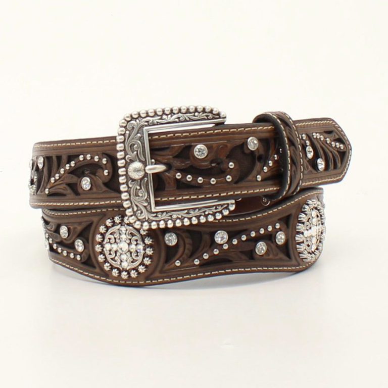 Ariat Ariat Crystal Conch Leather Belt