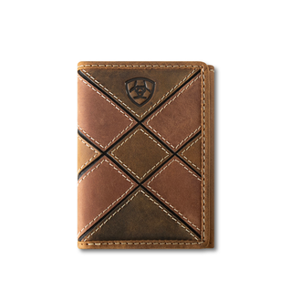 Ariat Ariat Patchwork Embossed Trifold Wallet