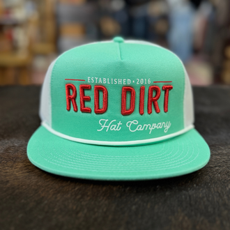 Red Dirt Hat Co Red Dirt Hat Co Papa Cap - Teal/White