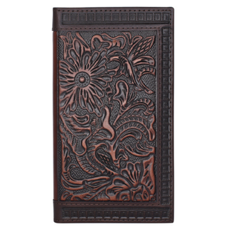 Justin Justin Tooled And Embossed Rodeo Wallet