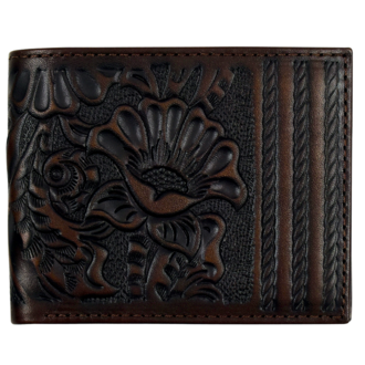 Justin Justin Floral Tooled Bifold Wallet