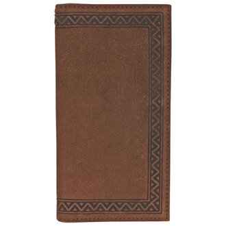 Justin Justin Roughout Leather Rodeo Wallet