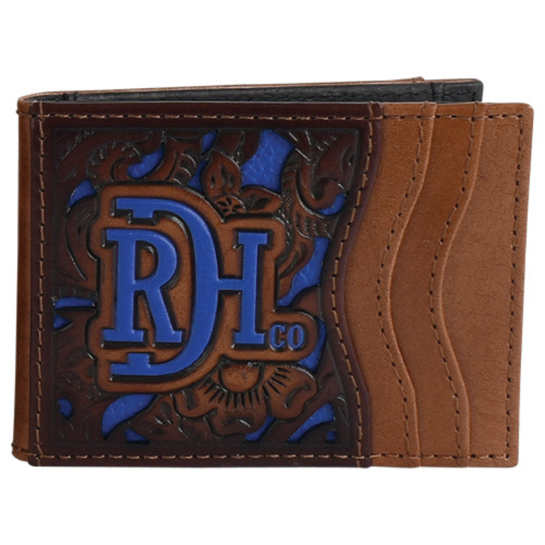 Red Dirt Hat Co Red Dirt Hat Co Tooled With Cobalt Inlay Card Case