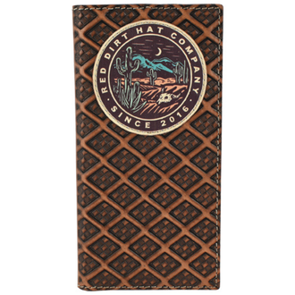 Red Dirt Hat Co Red Dirt Desert Scene Logo Rodeo Wallet