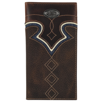 Justin Justin Yoke With Denim Inlay Rodeo Wallet