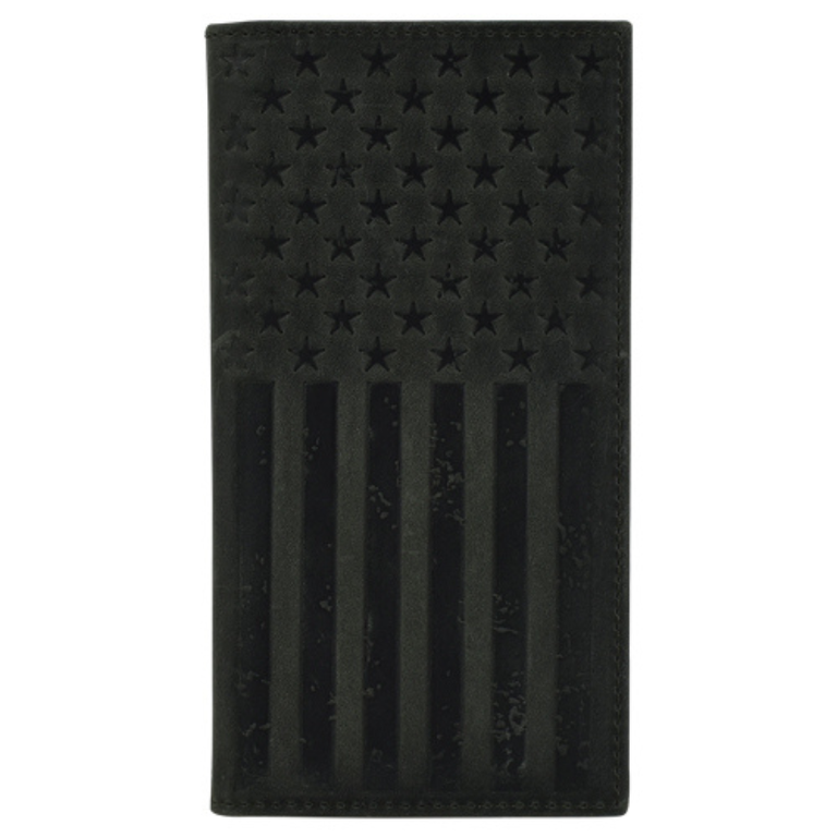 Justin Justin Graphite Flag Rodeo Wallet