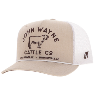 Hooey Hooey John Wayne Cattle Co Cap - Tan/White