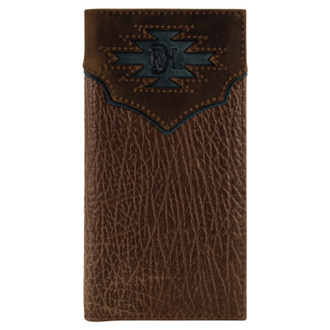 Red Dirt Hat Co Red Dirt Hat Co Yoke With Teal Inlay Rodeo Wallet