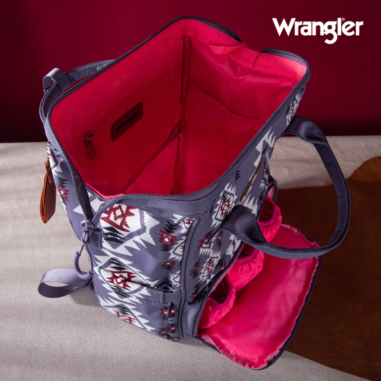 Wrangler Wrangler Allover Aztec Dual Sided Backpack - Lavender