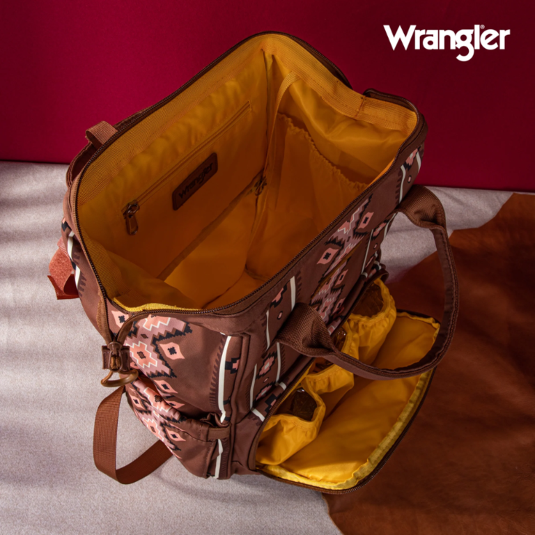Wrangler Wrangler Allover Aztec Dual Sided Backpack - Camel