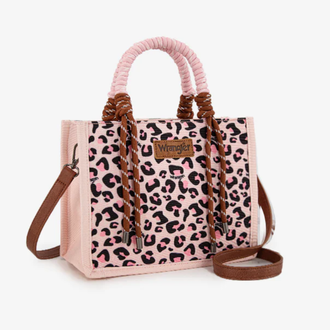 Wrangler Wrangler Tote/Crossbody Bag - Pink Leopard