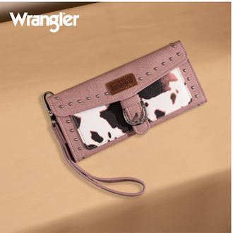 Wrangler Wrangler Trifold RFID Wallet/Wristlet - Pink