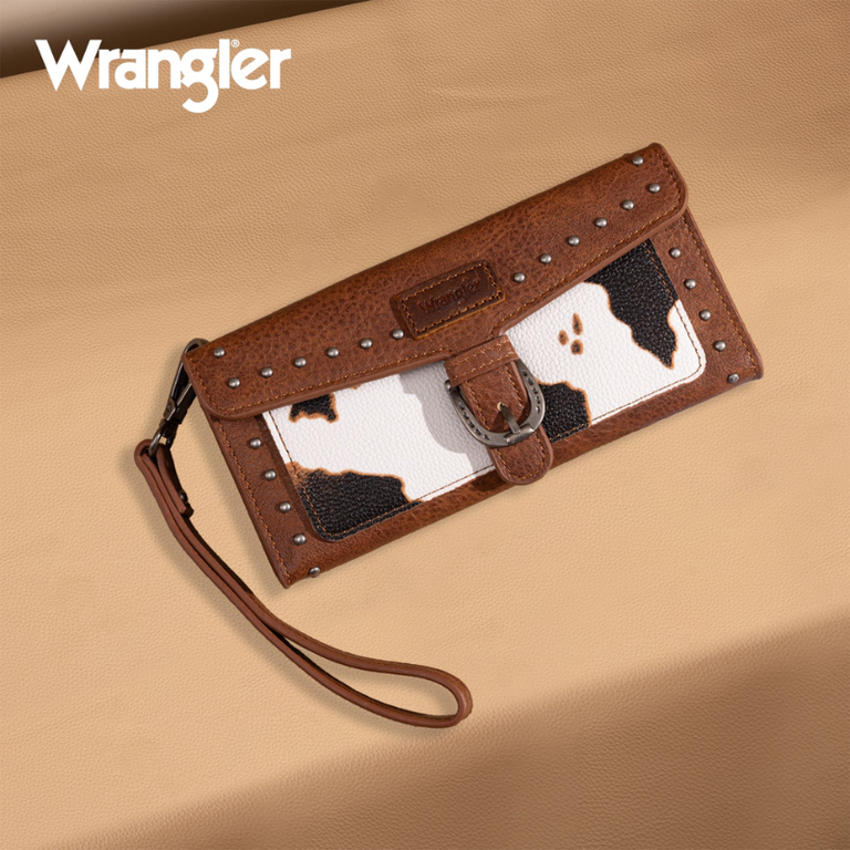 Wrangler Wrangler Trifold RFID Wallet/Wristlet - Brown