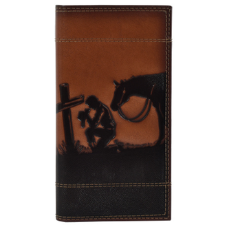 Justin Justin Praying Cowboy Rodeo Wallet