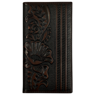 Justin Justin Floral Tooling Rodeo Wallet