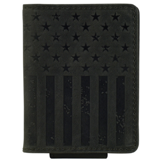 Justin Justin Graphite Flag Bifold Card Wallet