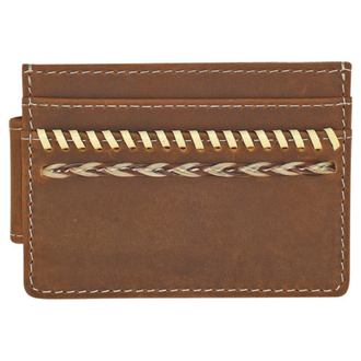 Justin Justin Whip Stitch With Horse Hair Card Case