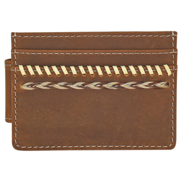 Justin Justin Whip Stitch With Horse Hair Card Case