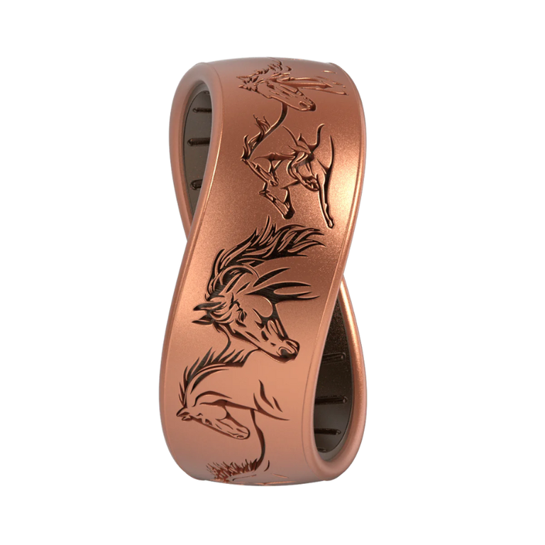Enso Enso Silicone Ring - Free Spirit - Rustic Copper/Meteorite