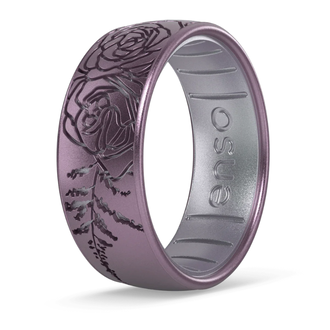 Enso Enso Silicone Ring - Sugar Plum - Soft Plum/Icy Silver