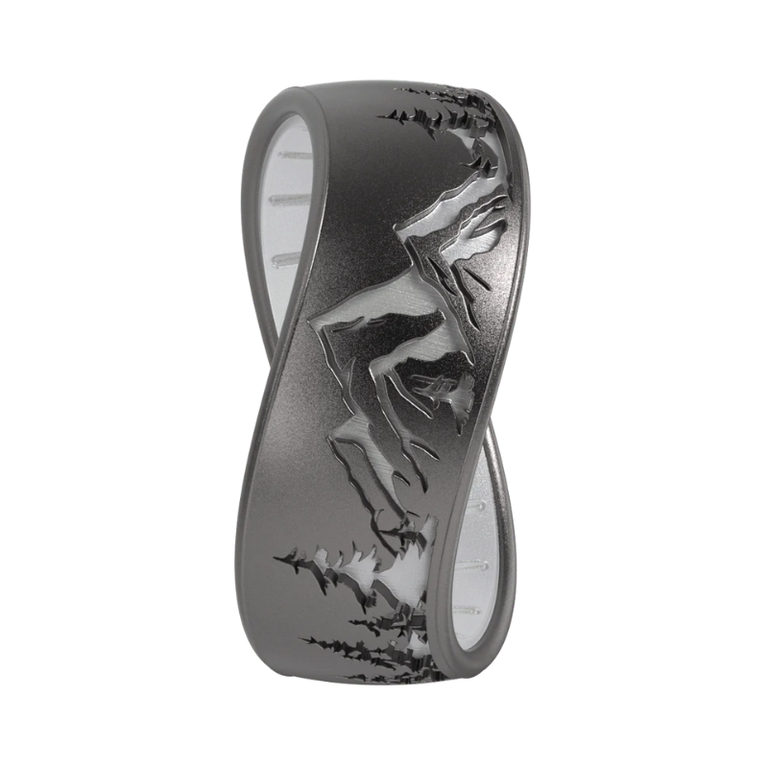 Enso Enso Silicone Ring - Peak - Platinum/Pearl