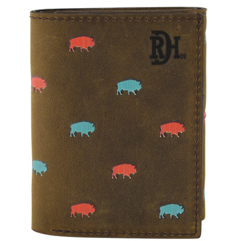 Red Dirt Hat Co Red Dirt Hat Co Bison Pattern Trifold Wallet