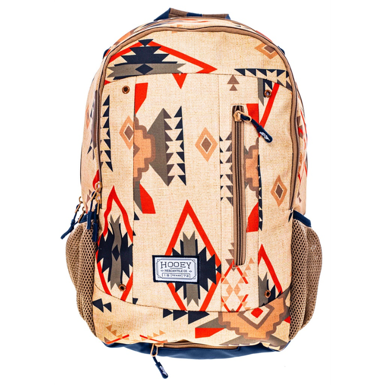 Hooey Hooey Rockstar Backpack - Simply Taupe/Cordovan Nomad Pattern