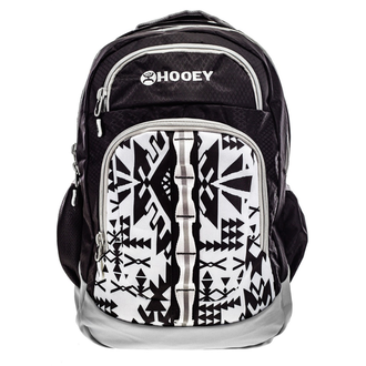 Hooey Hooey Ox Backpack - Black/Grey With Aztec Pattern