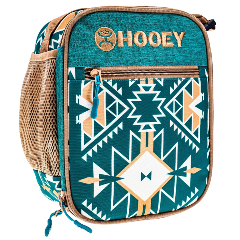 Hooey Hooey Lunch Box - Teal Aztec