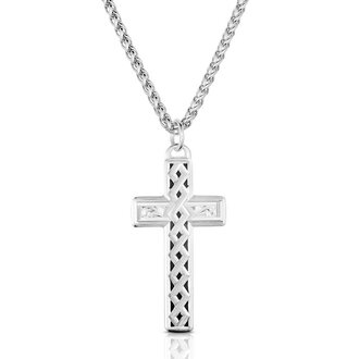 Montana Silversmiths Montana Silversmiths Celtic Weave Cross Necklace