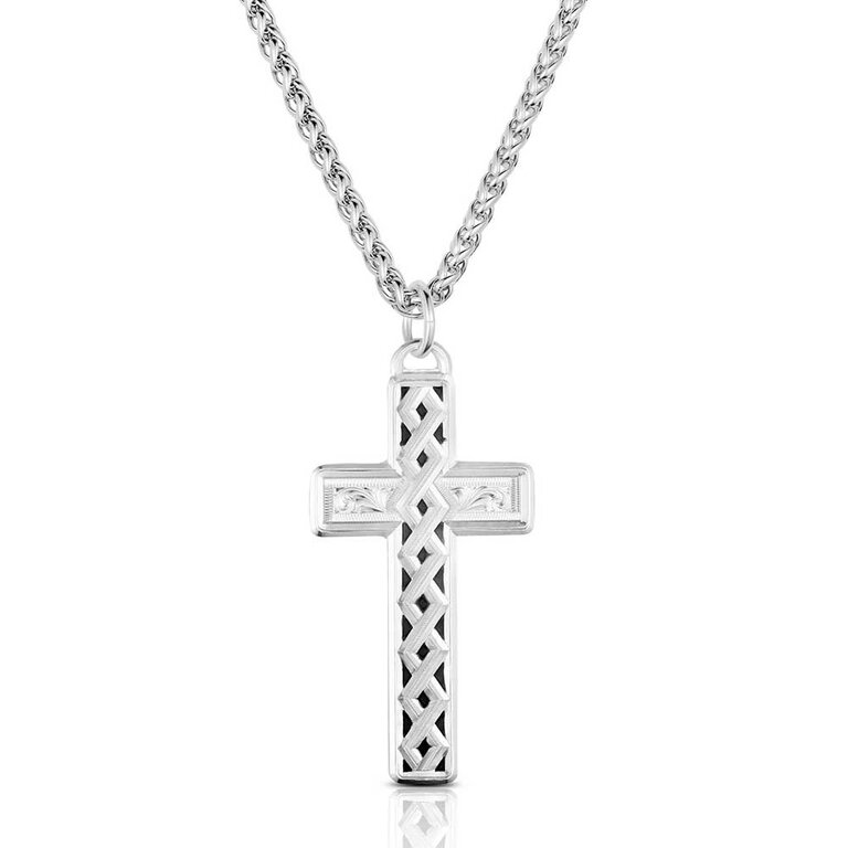 Montana Silversmiths Montana Silversmiths Celtic Weave Cross Necklace