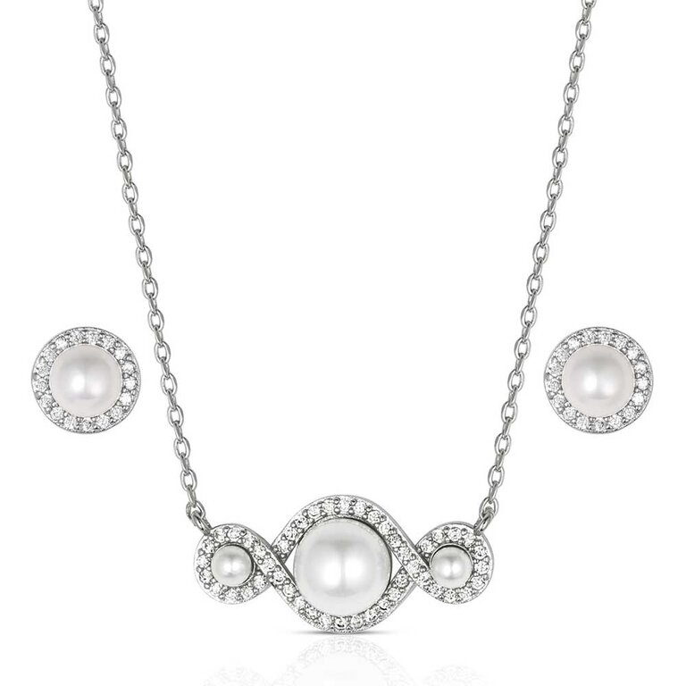 Montana Silversmiths Montana Silversmiths Entwined In Pearls Set