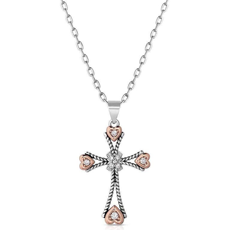 Montana Silversmiths Montana Silversmiths Faith In My Heart Cross Necklace