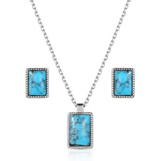 Montana Silversmiths Montana Silversmiths Rio River Blue Set