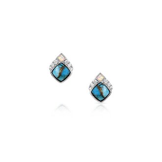 Montana Silversmiths Montana Silversmiths Crowned Glacier Earrings