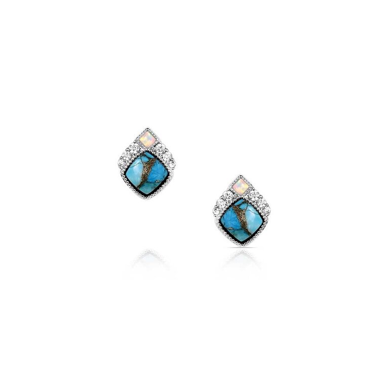 Montana Silversmiths Montana Silversmiths Crowned Glacier Earrings
