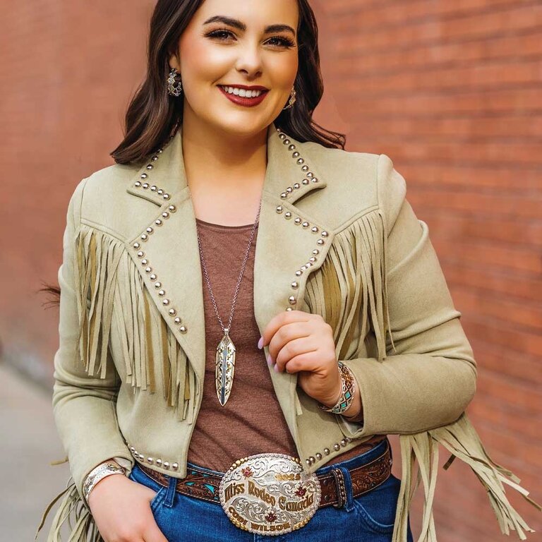 Montana Silversmiths Montana Silversmiths Painted Feather Necklace