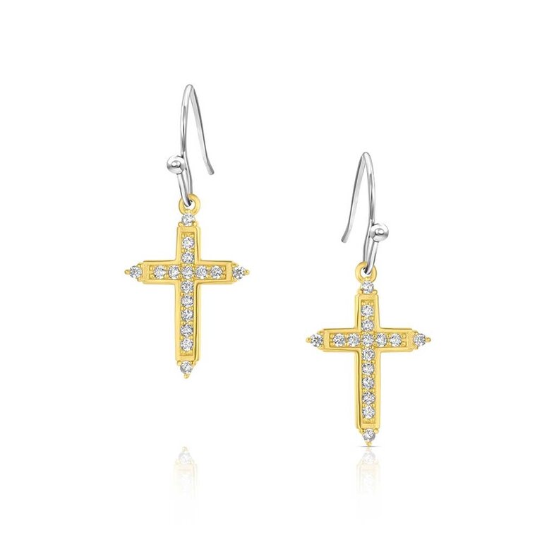 Montana Silversmiths Montana Silversmiths Dorado Cross Earrings