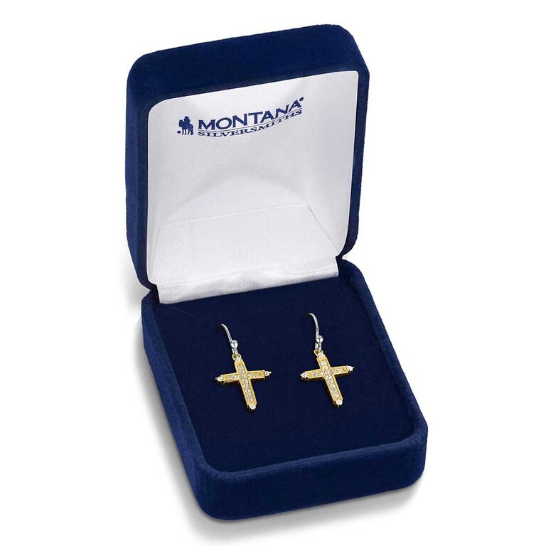 Montana Silversmiths Montana Silversmiths Dorado Cross Earrings