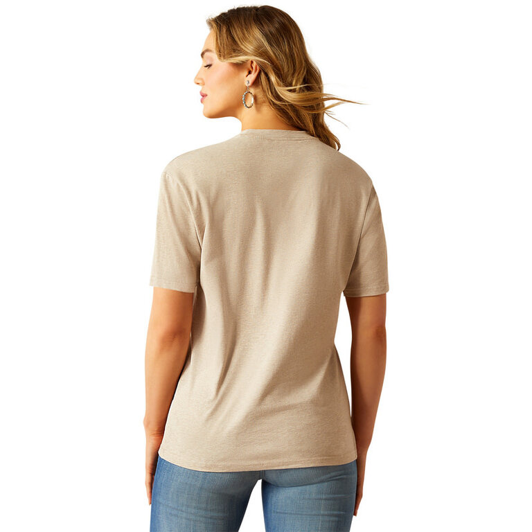 Ariat Ariat Longhorn Tshirt - Oatmeal Heather