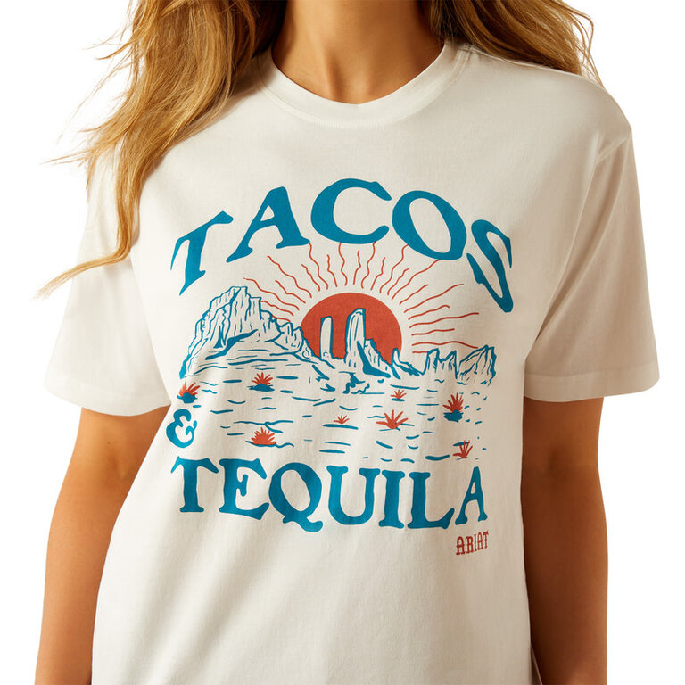 Ariat Ariat Tacos And Tequila Tshirt - Vanilla Ice
