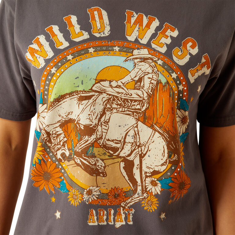 Ariat Ariat Retro Rodeo S/S Tshirt - Thunderstorm