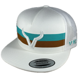 Vexil Vexil Icon Stripes Cap - White/White