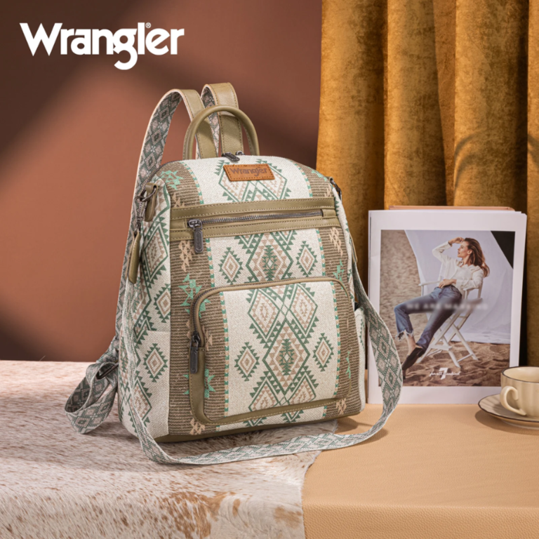 Wrangler Wrangler Aztec Print Backpack - Green