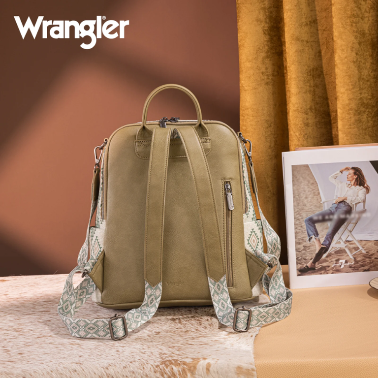 Wrangler Wrangler Aztec Print Backpack - Green