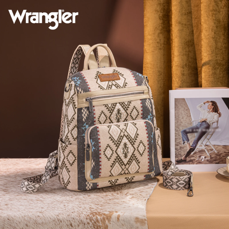 Wrangler Wrangler Aztec Print Backpack - Tan