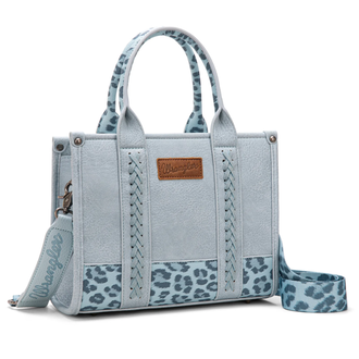 Wrangler Wrangler Concealed Carry Tote/Crossbody - Blue Leopard