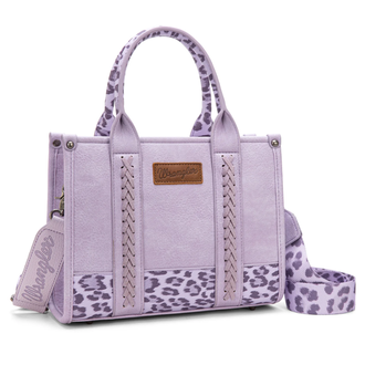 Wrangler Wrangler Concealed Carry Tote/Crossbody - Purple Leopard