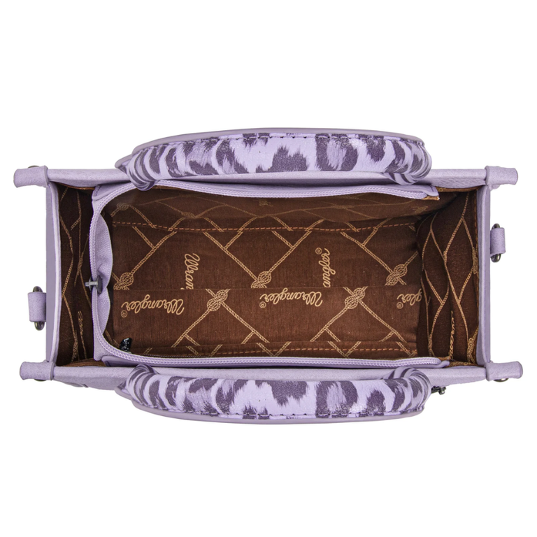 Wrangler Wrangler Concealed Carry Tote/Crossbody - Purple Leopard
