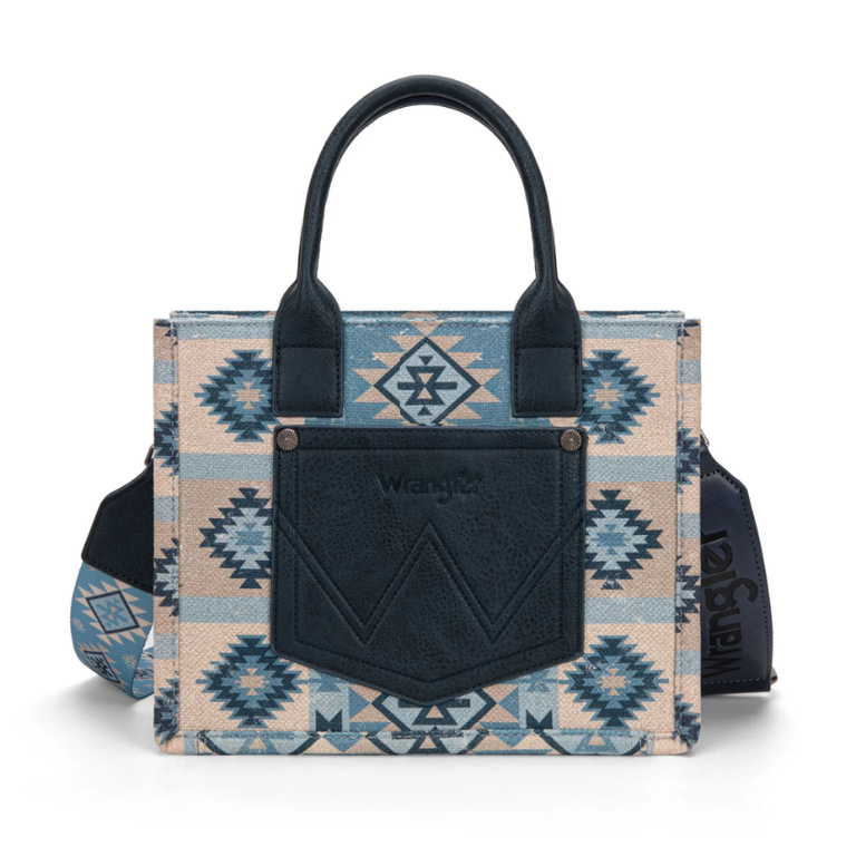 Wrangler Wrangler Aztec Pattern Tote/Crossbody - Jean